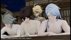 3d 4boys aether_(genshin_impact) alhaitham_(genshin_impact) anal_sex animated foursome from_behind_position gay gay_sex genshin_impact kamisato_ayato male male/male male_penetrated male_penetrating_male sound tagme video yaoi zhongli_(genshin_impact)