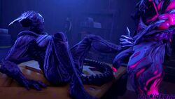 1boy 1girls 3d alien alien_(franchise) alien_girl animated ass big_ass big_breasts big_butt big_penis black_skin breasts butt crossover cum cumshot ejaculation excella feet female female_xenomorph foot_fetish footjob genitals glowing_penis large_ass large_breasts large_penis legs male male/female monster monster_girl nidus_(warframe) oc original_character penis sfm sharp_teeth sound source_filmmaker straight tagme tail teeth thekidxeno thick thick_ass thick_thighs thighs thrusting video warframe watermark xenomorph xenomorph_queen