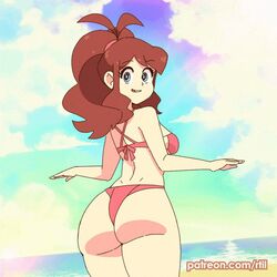 1girls 2021 ;p animated animated_gif ass big_ass big_breasts big_butt bikini blue_eyes breasts brown_hair cute dancer eye_contact female hat hilda_(pokemon) hip_sway human long_hair looking_at_viewer nintendo pokemon pokemon_bw ponytail rtil sideboob solo solo_female standing sticking_out_tongue tagme thick_thighs thighs tongue tongue_out wink winking_at_viewer