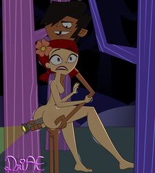 anal driae mal_(tdi) red_hair tagme total_drama:_revenge_of_the_island total_drama_island wilderness zoey_(tdi)