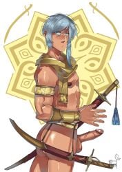 1boy arabic_zodiac ass boner butt cutlass cutlass_(zodiac) erect_penis erection hard_on male_only muscles muscular muscular_male suzumeyaoi veiny_penis zodiac