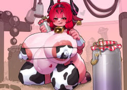 absurd_res anal_beads animal_print animal_print_bikini animal_print_thigh_highs anthro areola areola_slip big_breasts bikini bodily_fluids bovid breasts caprine clothing container cow_print cow_print_bikini cow_print_thigh_highs cowbell crr001 curvy_figure dildo ear_piercing ear_tag eye_patch_bikini female female_anthro genital_fluids goat goat-chan_(enarane) hair heart_(marking) heart_eyes heart_symbol hi_res hooves huge_breasts kneeling lactating lactating_through_clothing legwear licking licking_lips looking_at_viewer mammal markings medium_hair pattern_bikini pattern_clothing pattern_legwear pattern_swimwear pattern_thigh_highs penile penis_milking piercing pitcher pregnant red_eyes red_hair sex_toy solo swimwear thick_thighs thigh_highs tongue tongue_out two-piece_swimsuit vaginal_fluids voluptuous voluptuous_anthro voluptuous_female wet wet_clothing wide_hips