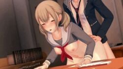 1boy 1girls 3d animated azusawa_kohane blush bouncing_breasts breasts doggy_style from_behind nipples penetration project_sekai sex sex_from_behind