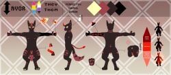 absurd_res anthro anus awsmgmer backsack balls black_balls brown_body brown_fur canid canine circumcised claws demon digital_drawing_(artwork) digital_media_(artwork) digitigrade ear_piercing english_text erection fennec_fox flaccid fox fur gauged_ear genitals geometric_background glans glowing glowing_genitalia glowing_horn glowing_penis glowing_tail gradient_background gradient_balls gradient_horn gradient_penis gradient_tail hand_eye hi_res horn hybrid invor_(awsmgmer) lgbt_pride male mammal markings medium_penis model_sheet multi_tail nipples nonbinary_(lore) nonbinary_pride_colors occult_symbol pansexual_pride_colors pawpads paws penis pentacle pentagram piercing pink_anus pink_markings pink_nipples pink_pawpads pride_colors pronouns red_horn red_penis signature simple_background solo spade_tail spiked_penis spikes spikes_(anatomy) symbol tail text true_fox unusual_anatomy yellow_claws yellow_sclera