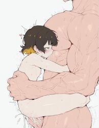 2boys ai_generated anal anal_penetration anal_sex bachira_meguru big_dom_small_sub blue_lock femboy femmeup meupfem short_hair