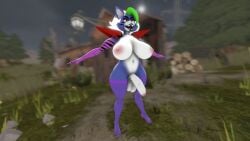 3d 3d_(artwork) acacklinghyena big_ass big_breasts big_penis five_nights_at_freddy's five_nights_at_freddy's:_security_breach futanari roxanne_wolf_(fnaf) thick_thighs