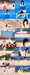 ass embarrassed_nude_female nude public_nudity retropunch tifa_lockhart