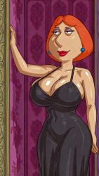 ai_generated dress family_guy huge_breasts lois_griffin thighs