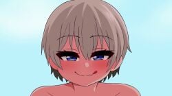 1boy 1girls 2d 2d_animation animated beach beach_sex big_ass bikini blue_eyes blush bouncing_breasts breast_grab eyebrows_visible_through_hair grey_hair huge_breasts large_breasts legs_together legs_up light-skinned_female light-skinned_male light_skin longer_than_30_seconds lotion lotion_bottle missionary_position paizuri public_nudity public_sex sakurai_shinichi secret_comics short_hair shorter_than_one_minute shortstack sound straight sweat sweatdrop swimsuit tagme the_only_shoe tittyfuck uzaki-chan_wa_asobitai! uzaki_hana vaginal_penetration video