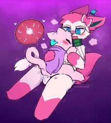 1boy 1girls cum cum_in_pussy eeveelution female mew nintendo ovum pokemon pokemon_(species) sex sylveon