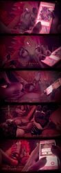 absurd_res anthro bodily_fluids breasts canid canid_demon canine comic dating_app degradation demon detailed_background dialogue duo english_text feet female foot_fetish foot_focus foot_in_mouth foot_on_face foot_suck genitals hellaverse hellhound helluva_boss hi_res huge_filesize humanoid_feet leash loona_(helluva_boss) male male/female mammal musk mythological_canine mythological_creature mythology nicky_goat nicky_goat_(artist) pawpads paws plantigrade sequence soles sucking sweat text toe_in_mouth toe_suck toes vulva wickerbeast