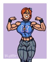 abs biceps breasts butterfly_(planetronika) female muscles muscular muscular_arms muscular_female muscular_legs muscular_thighs pecs planetronika ritualist_(artist)