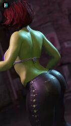 1girls 3d alien ass big_ass big_breasts breasts dancing female female_only gamora green_skin guardians_of_the_galaxy heracles3dx jiggling_ass marvel shaking_ass solo sound tagme video