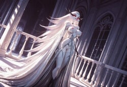 ai_generated avian avian_humanoid demon female female_only hellaverse helluva_boss milf nipples open_dress pussy revealing_clothes revealing_dress royal solo_focus stella_(helluva_boss) vivienne_medrano vivziepop