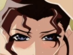 animated blowjob brunette cum_in_mouth cum_on_eye cum_on_face cum_on_hair cum_on_shoulder dark_blue_eyes facial hair_bun hentai_series huge_cumshot incest inmu_2 intense_orgasm mother_and_son older_female_and_younger_male oral_creampie oral_sex teenager widow
