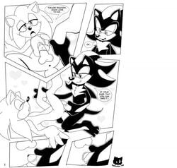 anthro comic fur hedgehog male male_only mammal monochrome multiple_males nude rodent sex shadow_the_hedgehog sonic_(series) sonic_the_hedgehog syberfox tagme yaoi