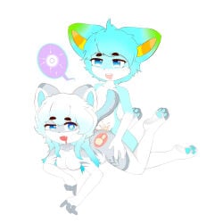 1:1 absurd_res anthro canid canine duo felid female fox hi_res humanoid impregnation male male/female mammal pantherine perspective_shot pregnant tiger xiaolan190
