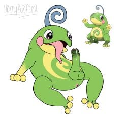 3_toes amphibian butthole eyes foreskin foreskin_folds frog frog_tongue green_skin h0rnyforferal humanoid_penis ibispaintx long_tongue looking_at_penis nintendo pink_butthole pokemon pokemon_(species) pokephilia politoed signature simple_coloring spread_legs tongue tongue_out transparent_background zoophila