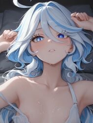 1girl ai ai-created ai_art ai_generated excited eyes furina_(genshin_impact) genshin_impact girl horny nightie