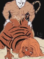 ass_grab ass_up ass_up_face_down bed bed_sheet bedroom bedroom_setting bedroom_sex bedsheets biting cum cum_inside doggy_style doggystyle greer_nelson looking_pleasured marvel marvel_comics moon_knight moon_knight_(series) tigra vaginal vaginal_sex