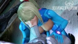 1boy 1girls 2022 30_seconds 3d animated ass big_ass big_breasts big_penis bimbo blonde_hair blowjob breasts crossover dead_or_alive deepthroat eye_contact fellatio female hand_on_head interspecies kneeling longer_than_30_seconds male metroid monster munt_works munt_works_(va) oral outlast penis ponytail ripped_clothing samus_aran sarah_bryant_(model) scavengersfm skin_tight sound tagme video walrider
