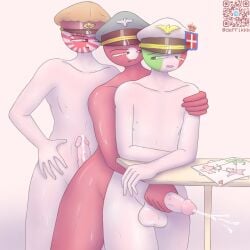 3boys anal_penetration countryhumans countryhumans_boy cumming cumming_from_anal_sex deffikkk fascist_italy_(countryhumans) japanese_empire_(countryhumans) nazi_germany_(countryhumans) qr_code tagme third_reich_(countryhumans) threesome