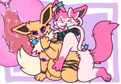 boobs eeveelution female jolteon lane male/female nintendo pokemon pokemon_(species) sex starluxio sylveon