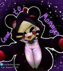 3d 3d_(artwork) 3d_model 3d_render anthro anthro_female anthro_only anthrofied bear bear_ears big_boobs big_breasts black_background black_eyes black_hair breasts breasts_bigger_than_head breasts_out cally3d cheeks cryptiacurves cute cute_face english english_text fap_nights_at_frenni's female female_anthro female_focus female_on_top female_only five_nights_at_freddy's five_nights_in_anime fluffy fluffy_hair fnaf fnia fredina's_nightclub funny funny_face hooded_jacket hoodie hoodie_bodysuit hug huge_breasts lefty lefty_(fnaf) looking_at_viewer marie_(cally3d) marie_(cryptia) marie_onette milf mommy one_eye_closed outfit outline puppet_(cally3d) puppet_(fnaf) purple_background red_cheeks red_hat red_lips red_lipstick smile smile_at_viewer smiley_face smiling smiling_at_viewer stars tears tears_on_cheek text vapro4 white_body white_hair white_outline white_skin