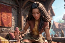 1boy 1boy1girl 1girls ai_generated armlet artist_name black_hair blurry breasts closed_eyes closed_mouth day disney erection female flag handjob hetero hi_res lips long_hair multiple_boys multiple_girls no_panties outdoors penis progenarts pussy raya_(ratld) raya_and_the_last_dragon skirt solo_focus uncensored watermark web_address
