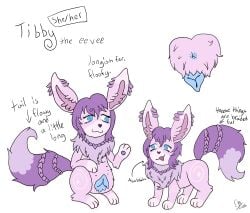 absurd_res animal_genitalia animal_vulva blue_genitals canine_genitalia canine_vulva eevee female feral fur generation_1_pokemon genitals hi_res model_sheet nintendo pokemon pokemon_(species) purple_body purple_fur sa sacrificialhound solo tibby_(sacrificialhound) vulva