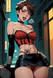 1girls ai_generated female female_only marvel mayday_parker prostitution spider-girl spider-man_(series) superhero superheroine tagme