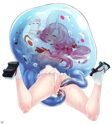 anal anal_sex born-to-die breasts clothing cum cum_in_ass cum_in_pussy cum_inside double_penetration eaten_then_fucked interspecies looking_at_viewer nipples panties pleasure_face rimuru_tempest shuna_(tensei_shitara_slime_datta_ken) slime slime_monster small_breasts spread_legs straight tentacle that_time_i_got_reincarnated_as_a_slime vaginal_penetration vore white_background