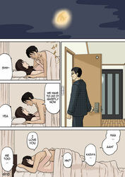 1boy 1boy1girl 1girls bed bedroom bedroom_setting bedroom_sex cheating cheating_wife color doujinshi english english_dialogue english_text female full_color human human_only incest izayoi_no_kiki light-skinned_male male milf missionary missionary_position moon mother mother_and_son naked night nude nude_female nude_male sex son stealth_incest stealth_sex text translated under_covers under_sheets younger_male