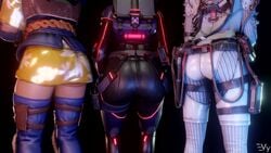 3d 3girls animated apex_legends ass ass_focus butt_focus clothed dancing jiggling loba_(apex_legends) loba_petty_theft loop no_sound petty_theft_loba respawn_entertainment science_fiction tagme twerking valkyrie_(apex_legends) valkyrie_omatsuri_fury video vulpeculy wraith_(apex_legends) wraith_quarantine_722