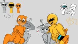 clukr_(sprunki) garnold_(sprunki) oc orange_body original_character sprunki yaoi