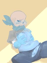 1girls alternate_universe animated_skeleton big_breasts blush breast_grab breasts ectobody ectobreasts ectopussy fan_character female female_only female_sans nipples pleasure_face pussy rule_63 sans sans_au skeleton underswap underswap_genderswap underswap_sans underswap_sans_genderswap undertail undertale undertale_au whereisnt