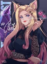 1girls ahri female female_focus female_only k/da_all_out_ahri league_of_legends riot_games tomatostyles