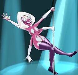 4_arms 4_eyes female high_heels multi_arm multi_eye multi_limb pole_dancing sardonyx_(steven_universe) steven_universe stockings visor