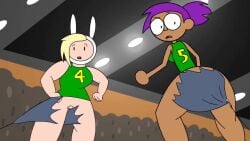 accurate_art_style adventure_time animated anonymous_artist anus ass cartoon_network enid fionna_and_cake fionna_the_human_girl nude ok_k.o.!_let's_be_heroes pussy sound tagme video