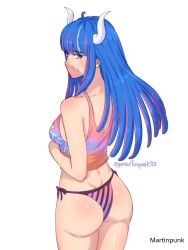 1girls 2d 2d_(artwork) 2d_artwork adult adult_female ahoge ass ass_cleavage ass_crack back back_dimples bewitching_thighs blue-haired_female blue_hair blunt_bangs breasts child_bearing_hips curvaceous curvaceous_ass curvaceous_body curvaceous_female curvaceous_figure curvaceous_hips curvy curvy_ass curvy_body curvy_female curvy_figure curvy_hips digital digital_art digital_drawing digital_drawing_(artwork) digital_media digital_media_(artwork) dimples_of_venus elbows eyebrows_visible_through_hair female female_focus female_only fertile_hips gluteal_fold high_resolution highres horn horns lean_figure legs_closed legs_together long_hair looking_at_viewer martinpunk mask masked_female mature mature_female median_furrow medium_breasts multicolored_hair narrow_waist one_piece panties pink-eyed_female pink-haired_female pink_eyes pink_hair pink_hair_female pink_panties pink_thong pink_underwear post-timeskip shoulders sideboob simple_background slender_body slender_waist slim_waist solo standing tank_top thick_ass thick_butt thick_thighs thighs thighs_together thong ulti_(one_piece) underwear upper_body white_background wide_hips