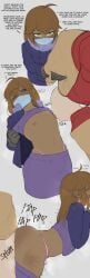 1femboy 2boys absurdres african african_male anal ass blush brown-skinned_femboy brown-skinned_male brown_hair brown_skin bulge bulge_through_clothing clothed_sex colored coloring couple dark-skinned_femboy dark-skinned_male dark_skin date dialog dialogue edit edited english_text eyebrow_through_hair eyeless_male face_mask femboy from_behind functionally_nude functionally_nude_femboy functionally_nude_male gay_denial girly gloves gray_background hand_print handprint heavy_breathing highres holding_another's_arm holding_arm interracial joey_(krekk0v) krekk0v long_hair looking_at_another looking_at_partner looking_up male male_ass male_pubic_hair multiple_boys nipple_sucking nipples non-web_source one_eye_closed onomatopoeia open_jacket pale_skin panties penis penis_bulge pink_panties plap pubic_hair purple_shirt purple_skirt relationship sex sex_from_behind shirt_lift simple_background skirt standing standing_sex steam steaming_body steamy sweat sweating thick_thighs thighs trap white_male white_skin yaoi yellow_eyes