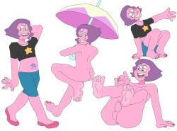 1boy anus balls barefoot cartoon_network femboy gem_fusion nude peeppepi penis rainbow_quartz_2.0 solo solo_male steven_universe tagme umbrella