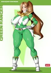 1girls athletic athletic_female big_ass big_breasts big_thighs bimbo breasts busty digital_media_(artwork) female fit fit_female green_ranger hero heroine high_heel_boots high_heels hips hourglass_figure huge_breasts human large_ass large_breasts legs light-skinned_female light_skin mighty_horny_power_rangers mighty_morphin_power_rangers original_character power_ranger power_rangers superhero superheroine thick thick_hips thick_legs thick_thighs thighs voluptuous wide_hips witchking00