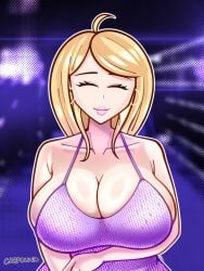 akamatsu_kaede big_breasts danganronpa danganronpa_v3 dress karfound solo