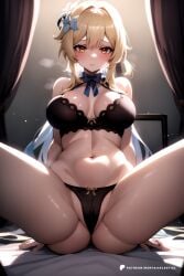 after_anal after_sex after_vaginal ai_generated anal anal_sex anime anime_style anus ass big_breasts big_butt blonde_hair bra breasts cum cum_inside doggy_style fantasy female from_behind genshin_impact girl hentaicelestial hi_res high_resolution highres horny horny_female large_ass large_breasts looking_at_viewer lumine_(genshin_impact) naked naked_female navel panties penetration presenting pussy solo solo_female stomach tagme thighs underwear