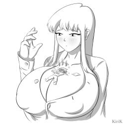 1girls big_breasts breasts female female_focus kirik komi-san_wa_komyushou_desu komi_shouko thick