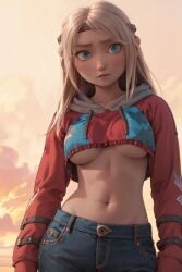 1girls ai_generated astrid_hofferson blonde_female blonde_hair blonde_hair blonde_hair_female blue_eyes breast breasts breasts cleavage curvaceous curvaceous_body curves curvy curvy_body curvy_female curvy_figure dreamworks exposed_breast exposed_breasts female female female_only hourglass_figure how_to_train_your_dragon inner_sideboob light-skinned_female light_skin sideboob solo solo_female underboob voluptuous voluptuous_female