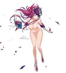 1girls ass_visible_through_thighs bare_legs bare_shoulders beauty_mark bettercommsoul book boots breasts clenched_teeth collarbone completely_nude edit elbow_gloves female female_only fire_emblem fire_emblem_engage fire_emblem_heroes full_body gloves hat hourglass_figure ivy_(fire_emblem) large_breasts legs long_hair mole mole_under_mouth naked_boots naked_footwear naked_gloves naked_hat nintendo nipples nude nude_female nude_filter one_eye_closed pink_eyes pink_hair pussy shoulders solo torn_clothes very_long_hair white_background wide_hips