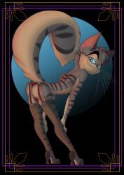 1boy animal_humanoid anthro bulge feline feminine_male furry gay image_set lackadaisy lingerie lingerie_only male male_focus male_only novadoesart pose rocky_rickaby seductive tail thighhighs webcomic