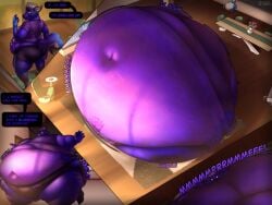 big_ass blueberry_inflation bubble_butt huge_ass raccisntphat sunken_head sunken_limbs thick_thighs wide_hips